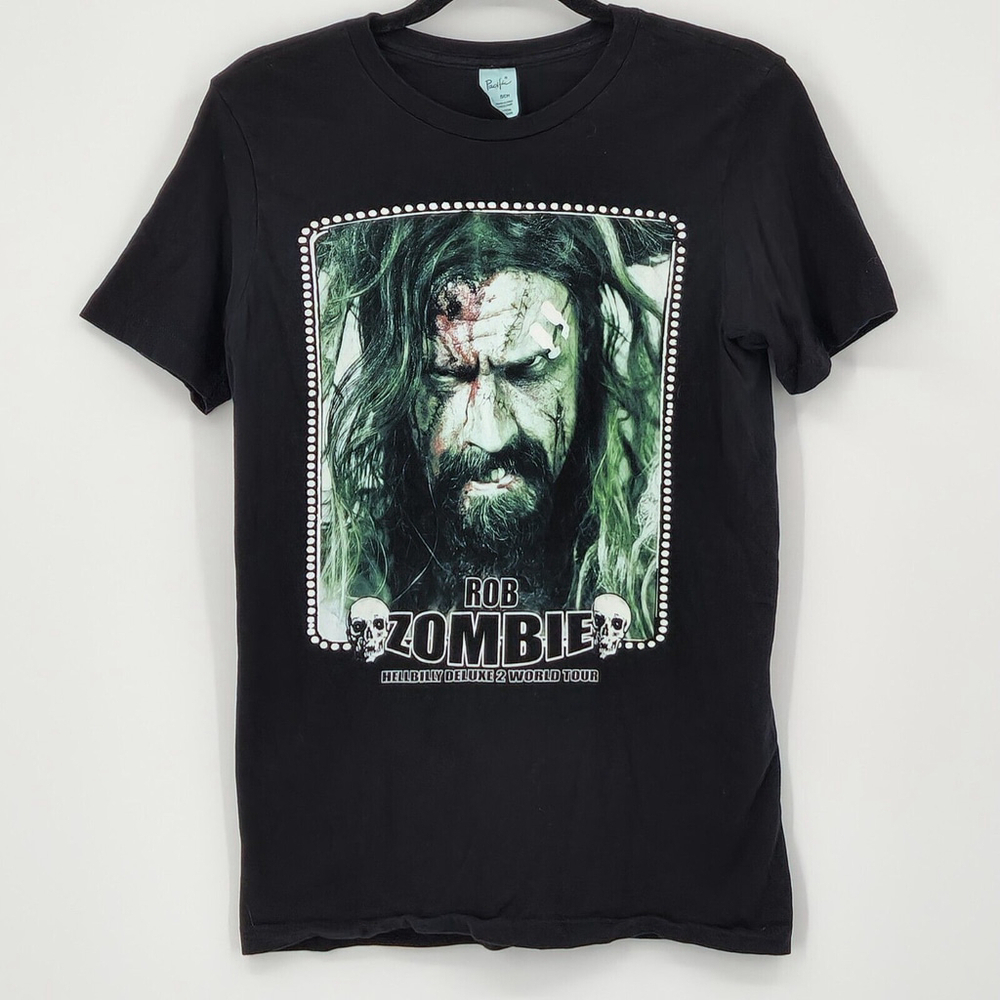 Rob Zombie Hellbilly Deluxe 2 World Tour Heavy Metal Band Shirt Mens Small USA